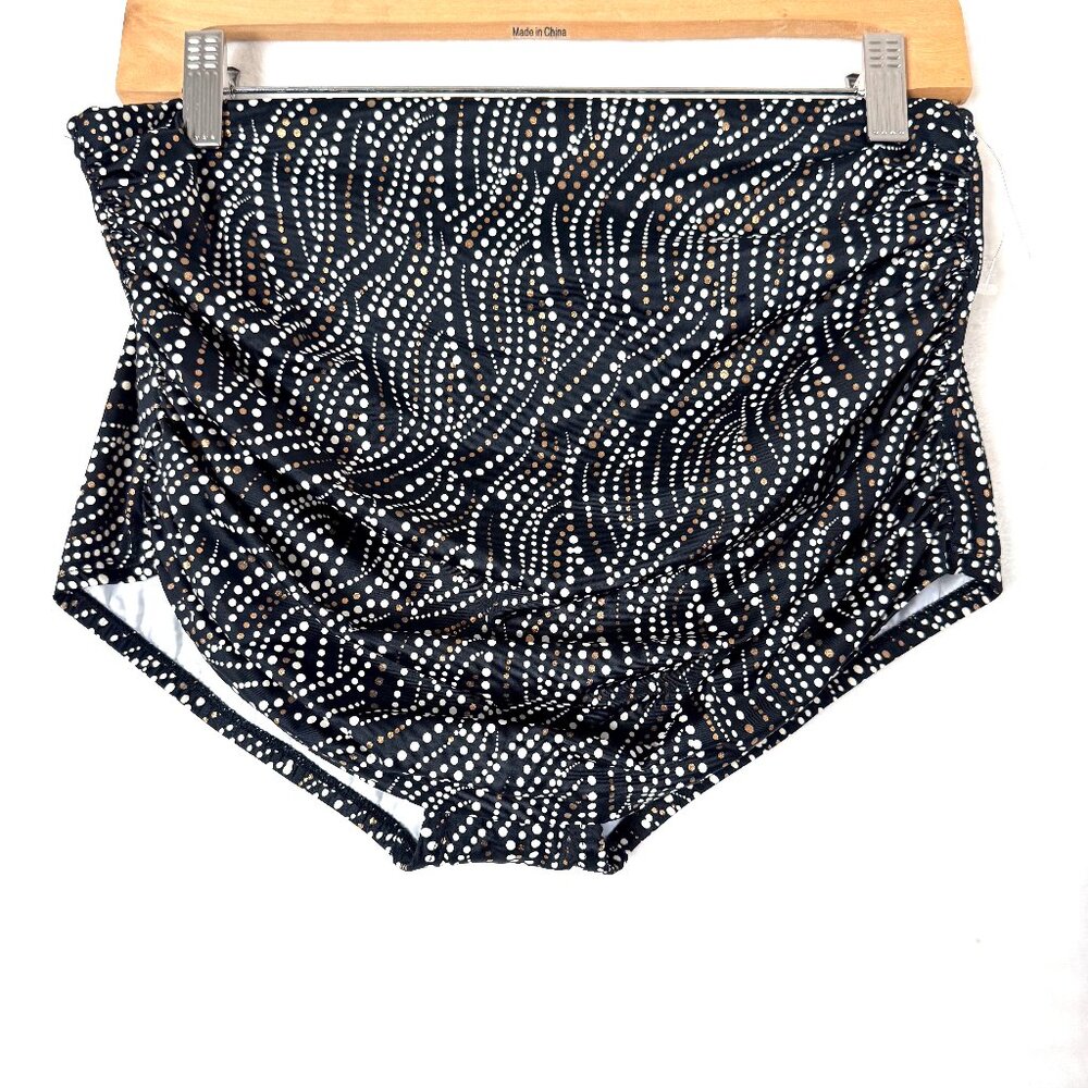 NEW MIRACLESUIT Norma Jean Retro High Waist Tummy Control Bottom Swim 14